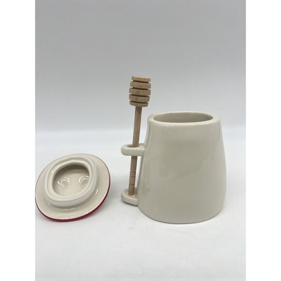 Anthropologie Harlie Brown Studio Belle Journée Stoneware Honey Jar - Picture 3 of 5